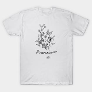 Folklore Botanical Hand drawing T-Shirt